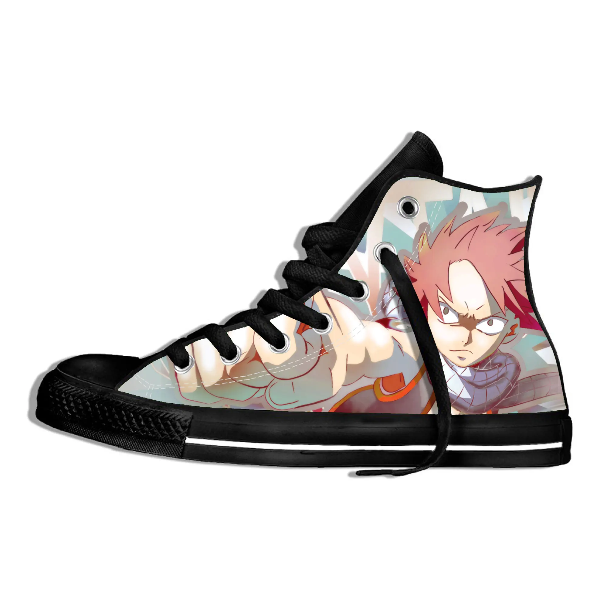 

FAIRY TAIL Canvas Shoes Men Women Fashion Summer Casual Sneakers Student Casual Shoes High Top Vulcanize Shoes 2021 Autumn