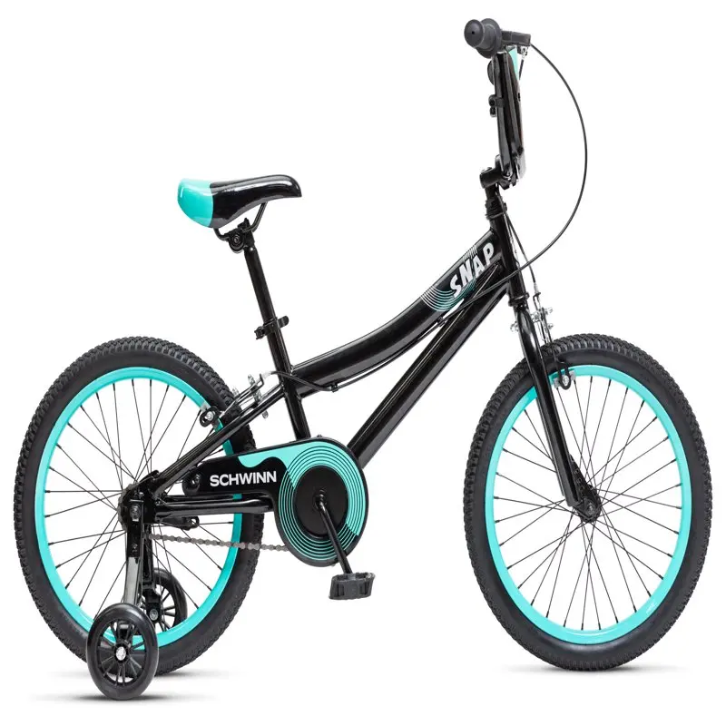 

18-in. Snap Boys Kids Bike, Black Bicycle Shock Absorption Strong Load-Bearing Capacity Portable Comfortable Durable Stable And