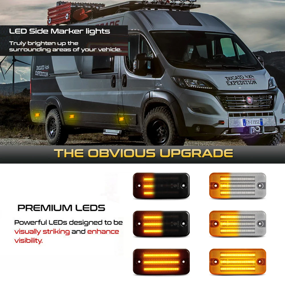 Светодиодсветодиодный динамические боковые габаритные огни для крыла