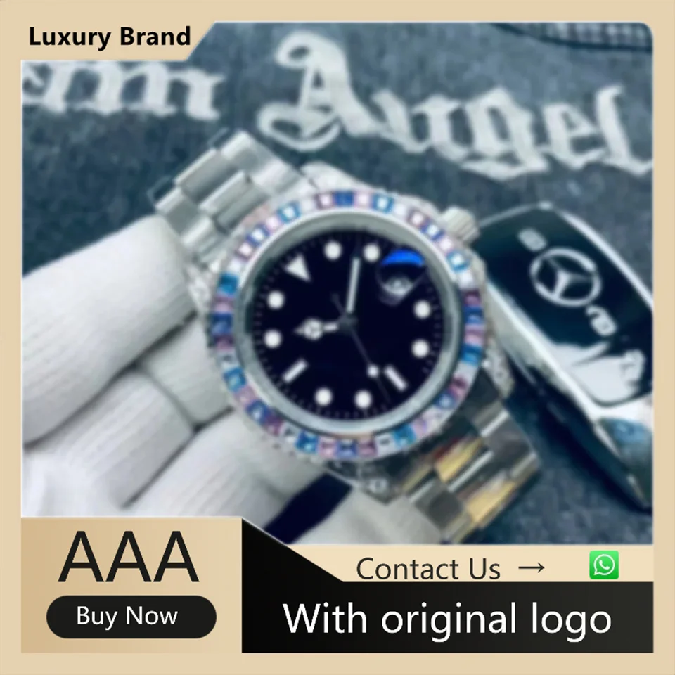 

AIOSC Men's Watch 904l Stainless Steel Automatic Mechanical High Quality Waterproof aaa watch 40mm-RLX