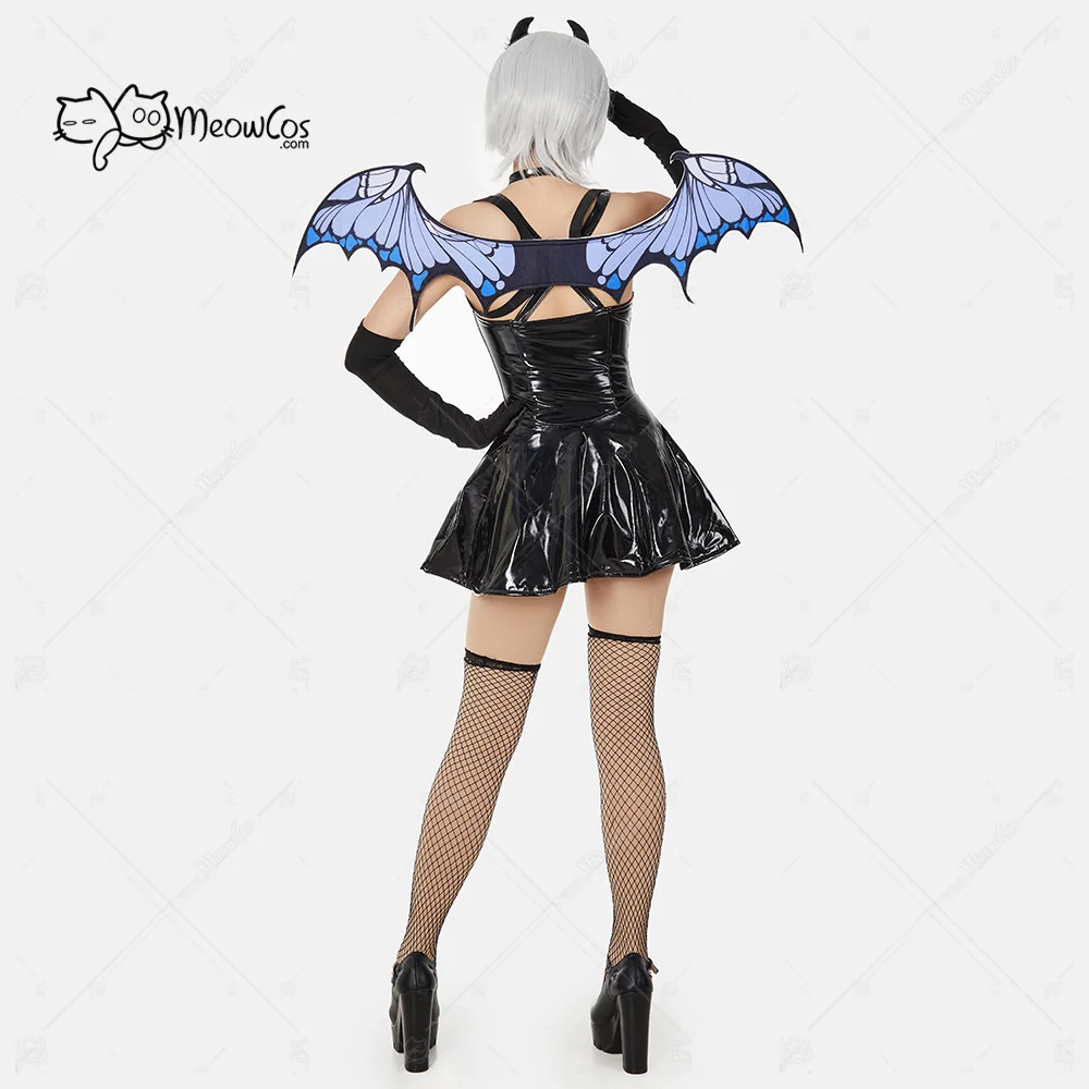 Женский костюм для косплея MEOWCOS в виде бабочки платье с демоном готическое нижнее