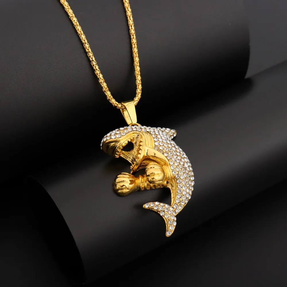 Цепочка с подвеской в стиле хип-хоп для мужчин и женщин