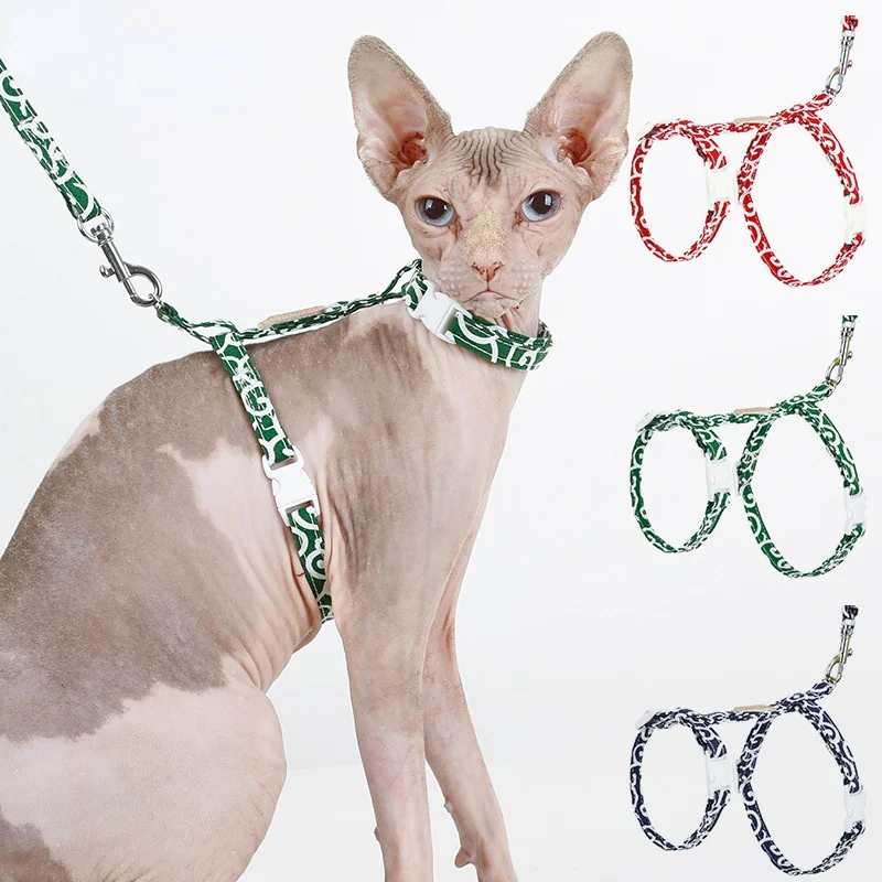

Японская кошачья веревка для вытягивания и прогулок, товары для домашних животных, товары для кошек, жгут для собак, ожерелье для кошек, сори...