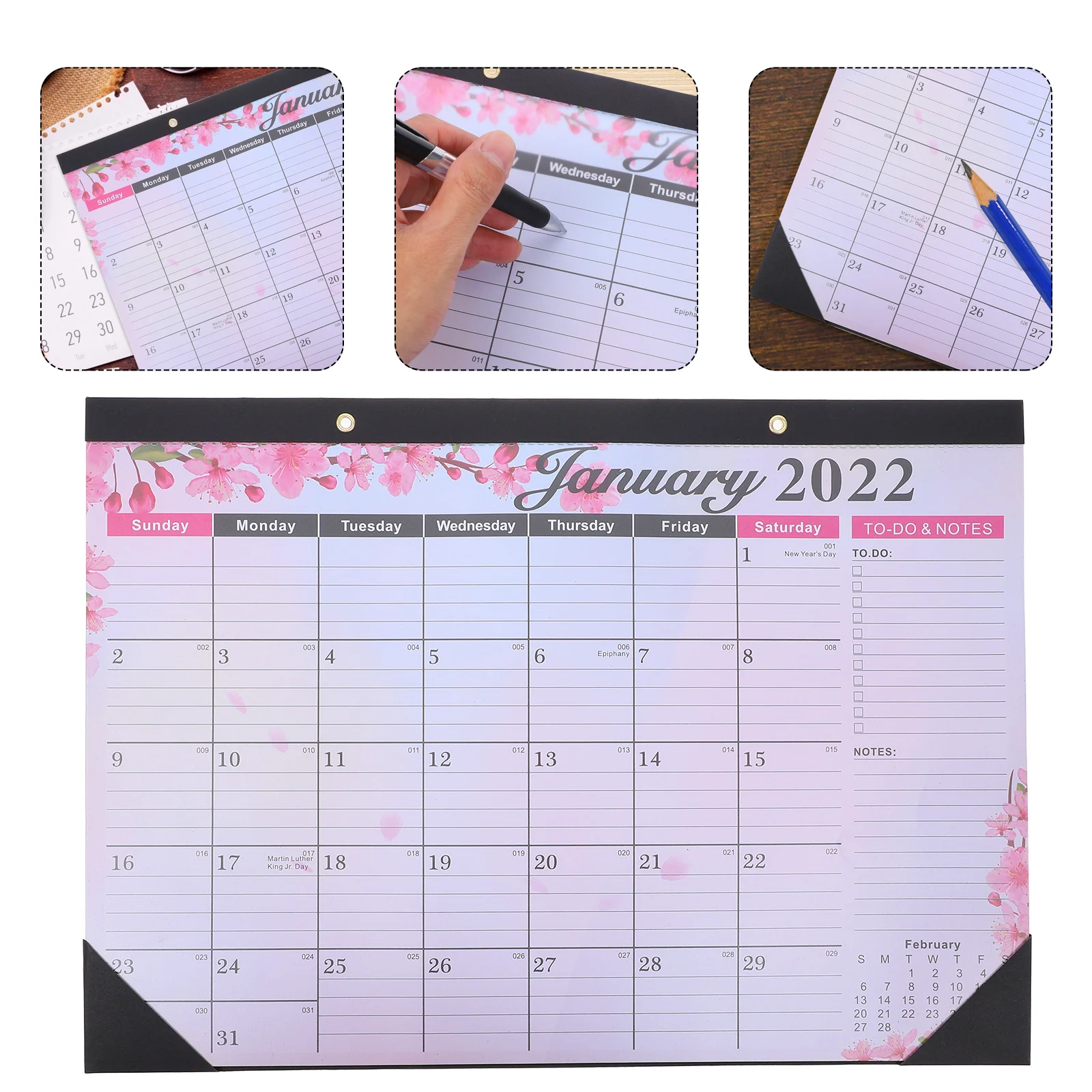 

Calendarhanging 2023 Year Monthly English Notepad Desk Wall Yearly Annual Newcalender Planning Desktop Academic Organizer