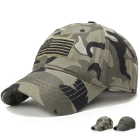 embroidery camouflage baseball cap for men usa flag tactical military snapback hats outdoor sports sun hats dad trucker cap
