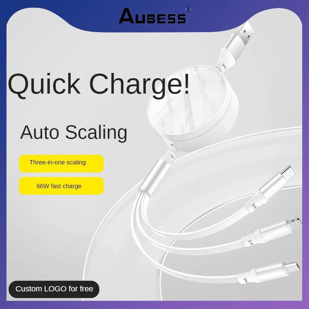 

Data Transmission Mobile Phone Data Cable Type-c 3 In 1 Supercharging Cable Fast Charging Fast Charge Data Line Portable Small