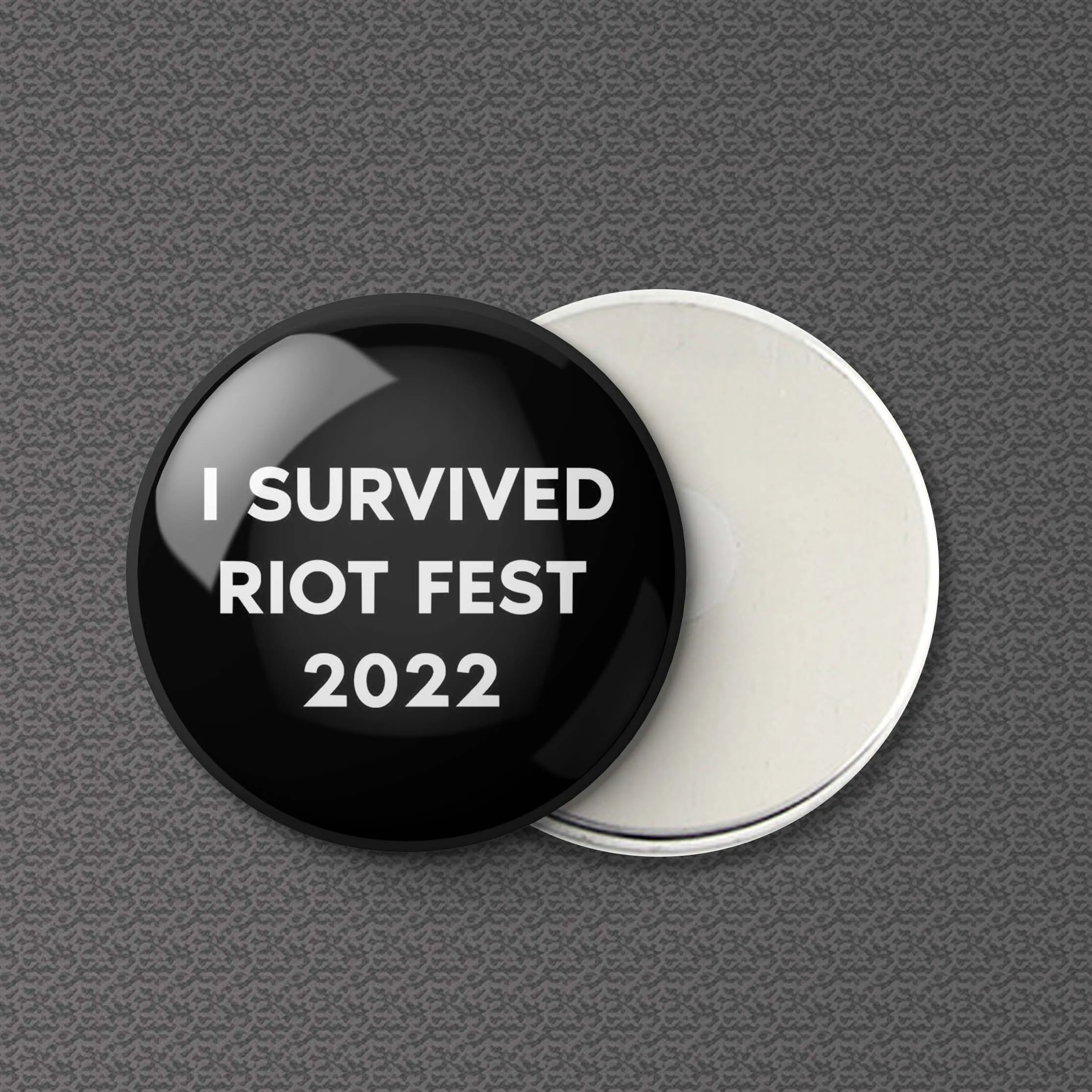 

I Survived Riot Fest 2022 Refrigerator Magnet Metal Cartoon Cute Magnetic Lover Jewelry Clothes Kitchen Creative Home Decor