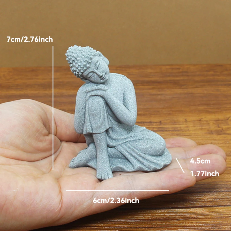 

Искусственные маленькие буддистские монахи, тибетская буддистская Статуэтка дзен, сад, украшение для медитации, домашнего аквариума