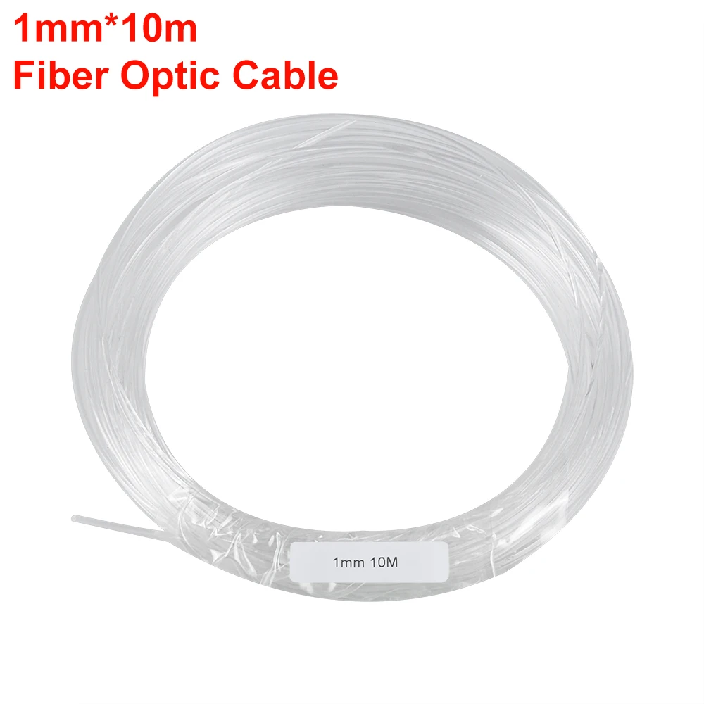 1MM 10-1500M End Glow Fiber Optic Light PMMA Plastic Cable For DIY LED Star Ceiling Light Free Shipping