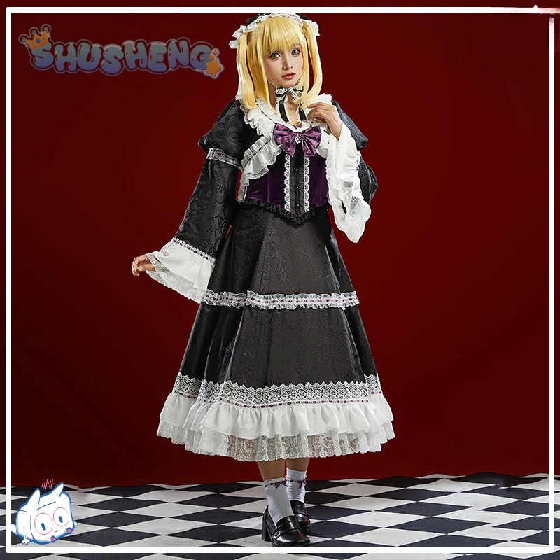 MisaMisa Косплей Ainme Death Note Костюм Милое милое платье Лолиты и аксессуары Хэллоуин