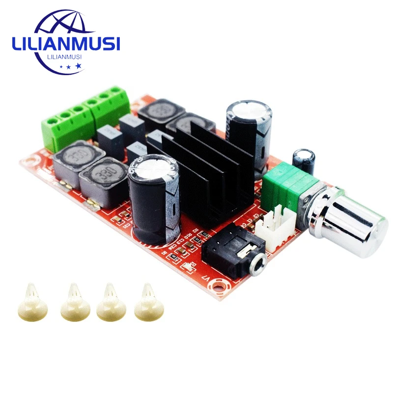 Высококачественная плата цифрового усилителя мощности XH-M189 2*50 Вт DC24V TPA3116D2, двухканальная плата стерео усилителя мощности