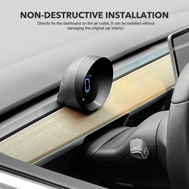 Для Tesla Model 3 Y Автомобильный многофункциональный руль HUD Проекционный дисплей HD