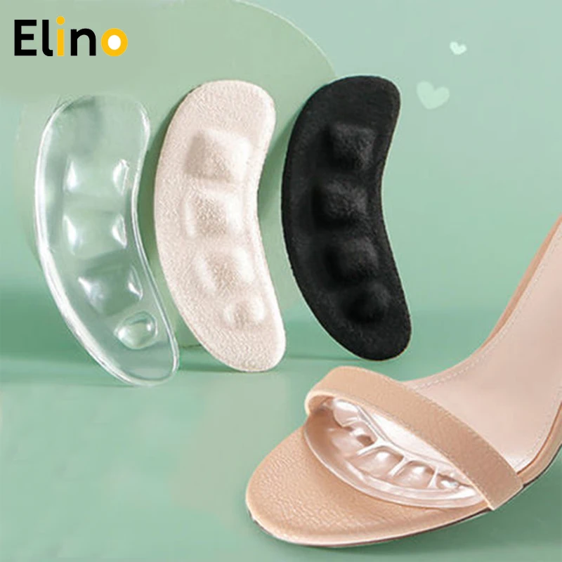 

Нескользящие подкладки для каблуков, сандалии, противоскользящая обувь, гелевые подкладки для ног на каблуке, женские вставки, самоклеящие...