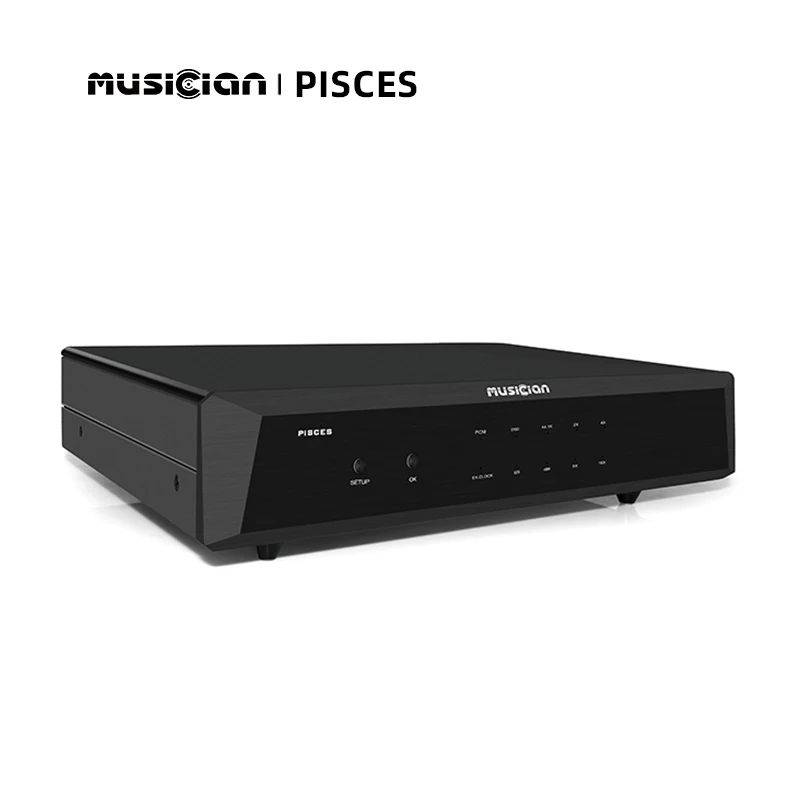 

MUSICIAN PISCES USB Interface Clock Input AES/EBU/Optical/Coaxial/I2s output 24Bit 768KHZ DSD512 FPGA DSP HIFI Digital Interface