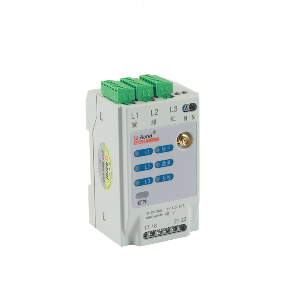 cheap factory price LED display Wireless electric energy meter AEW100