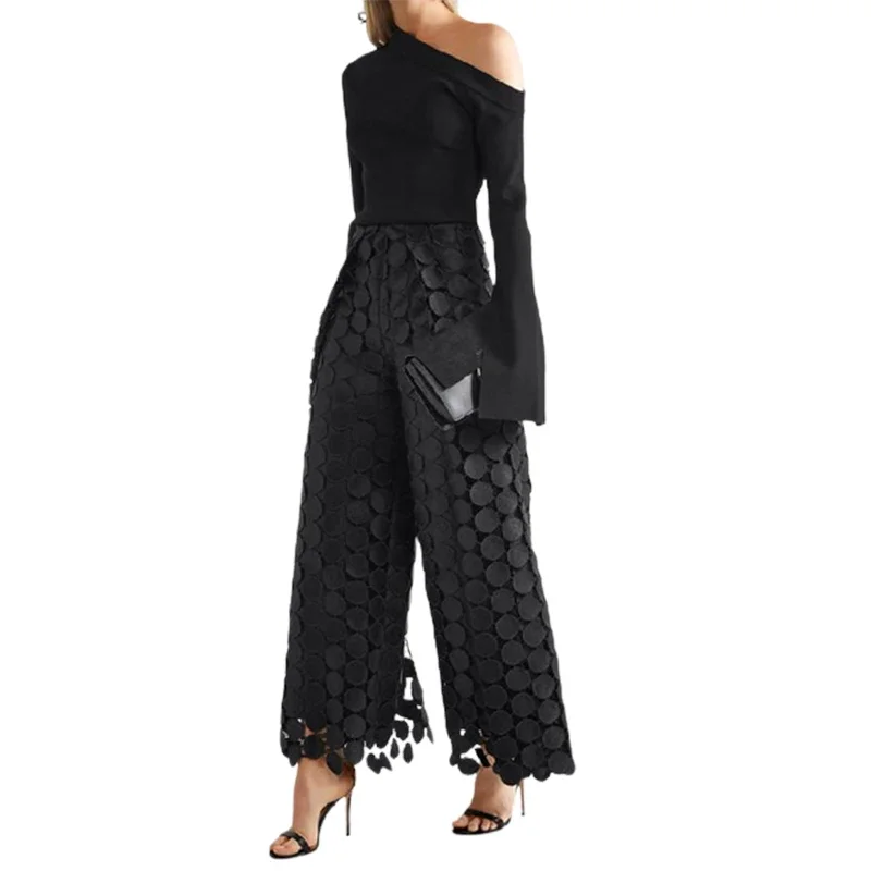 Kirsmile женские Асимметричные черные повседневные футболки на одно плечо Весенние