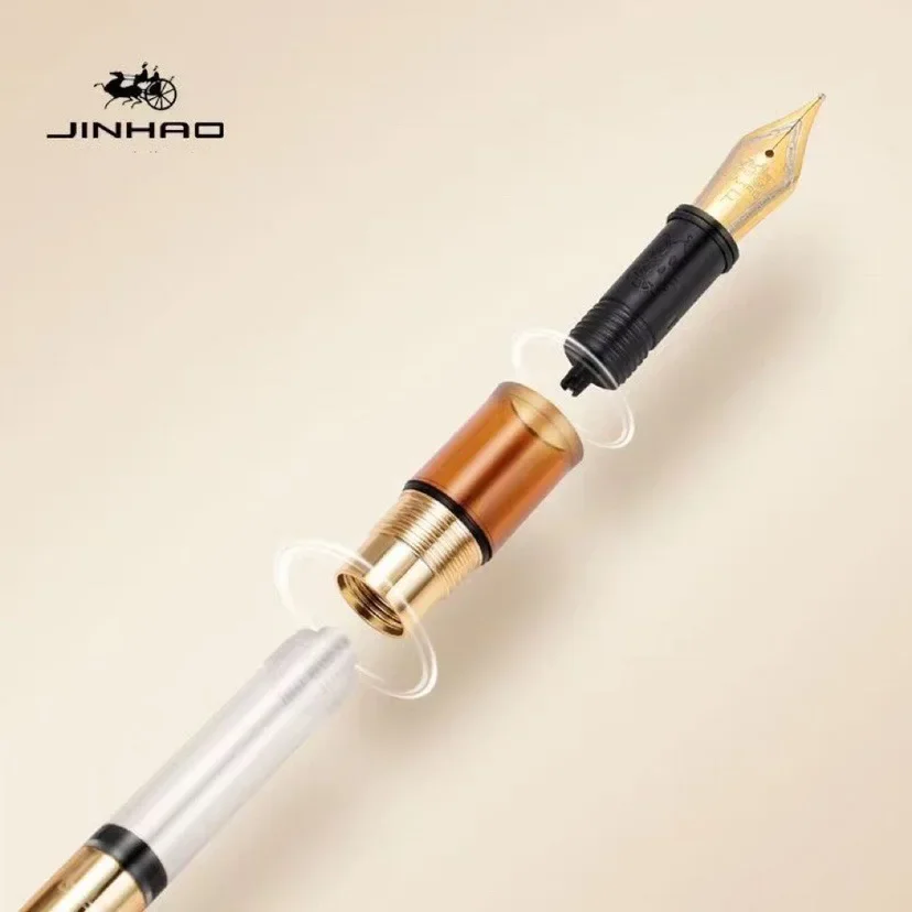 Фото Новая акриловая перьевая ручка Jinhao 9016 Dadao Heartbeat 6 # Чернила для ручек 35 мм, канцелярские товары для студентов, школьные принадлежности, офисные принадлежности, подарок, PK 9 №1