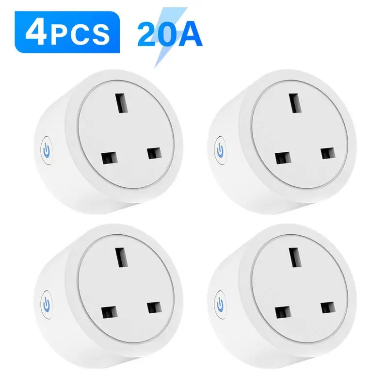 

Power Monitor Wifi Smart Plug Timing Function 20a Smart Socket Outlet Voice Control Smart Life App Remote Control Smart Socket
