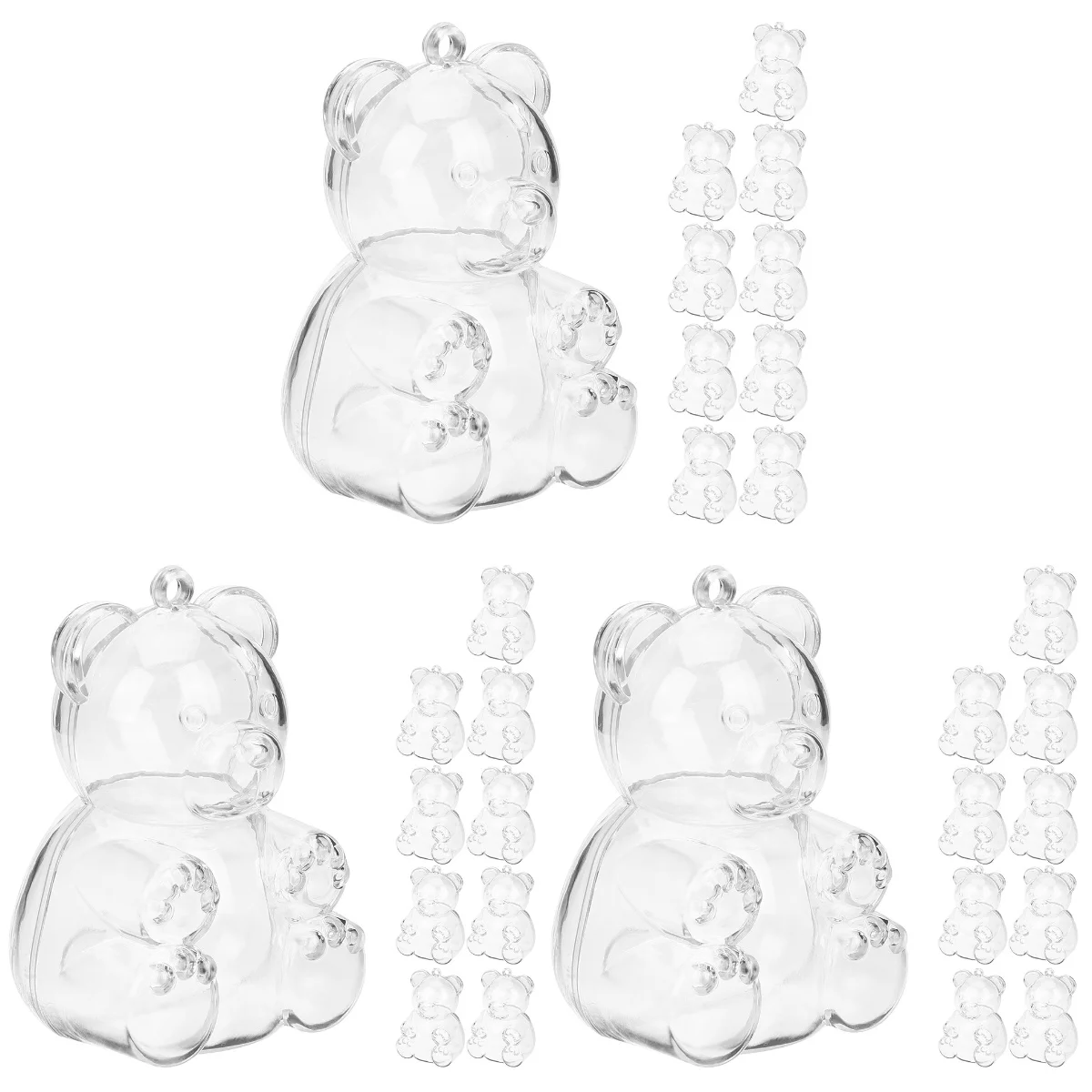 

30 Pcs Treat Boxes Bear Shaped Boxes Small Candy Boxes Candy Favor Boxes Party Treats Containers