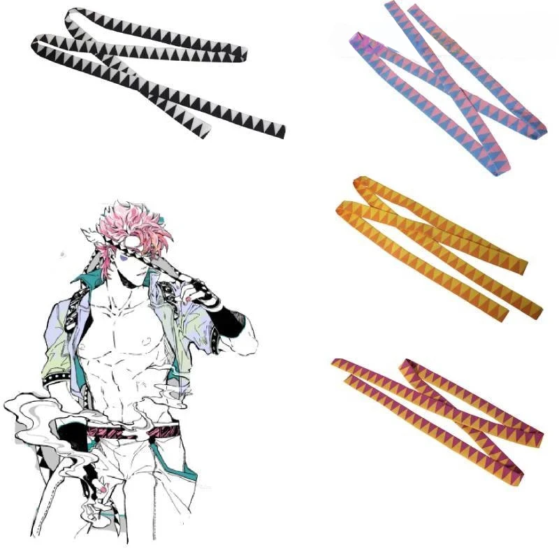 

Anime Joseph Joestar JoJo's Bizarre Adventure Cosplay Headband Head Rope Kujo Jotaro Belt Headwear Gift Carnival Cosplay Prop