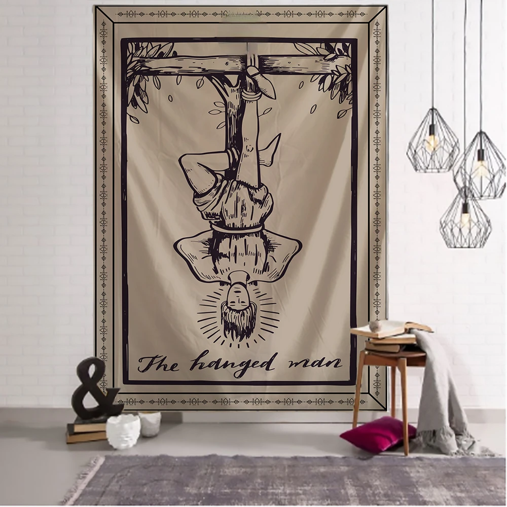 

Psychedelic Tarot Tapestry Wall Hanging Bohemian Hippie Witchcraft TAPIZ Art Science Fiction Dormitory Decor
