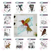 hey bud butterfly hummingbird deer elephant owl bunny cutting dies and stamps diy scrapbooking paper decoration embossing molds
