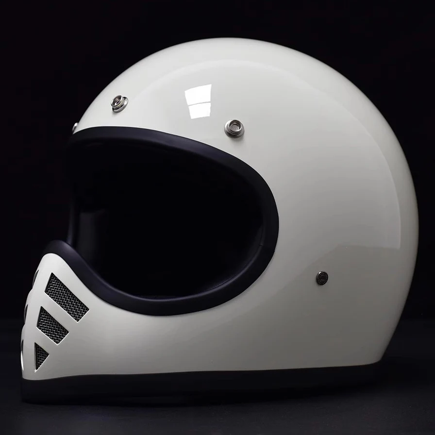 

Винтажный мотоциклетный шлем Томпсон в стиле ретро, мотоциклетный шлем для езды на мотоцикле, шлем на все лицо для взрослых, мужчин и женщин, мотошлем для мотоциклистов