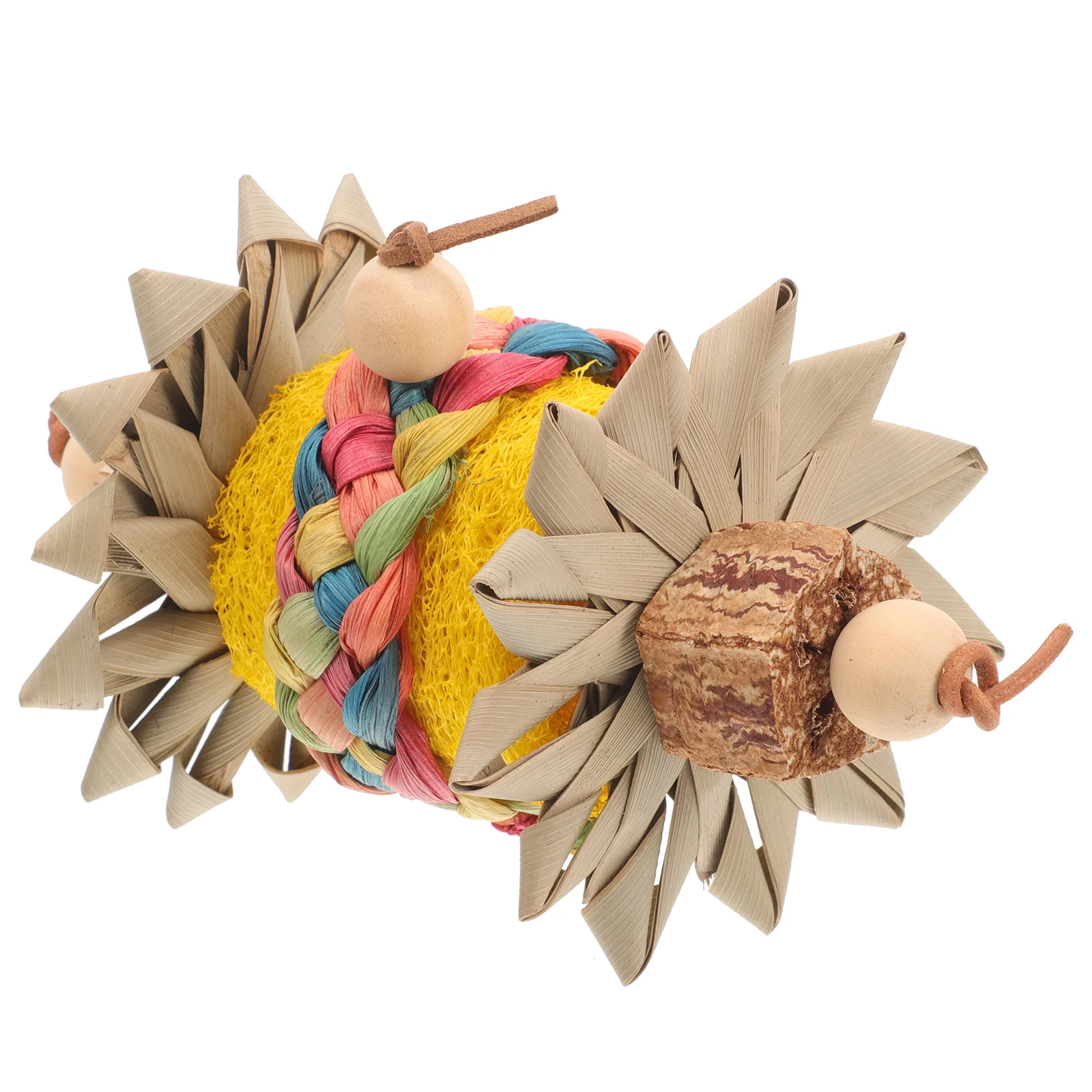 

Parrot Chewing Toy Bird Toys Diversion Woven Beak Grinding Stone Budgerigar Molar