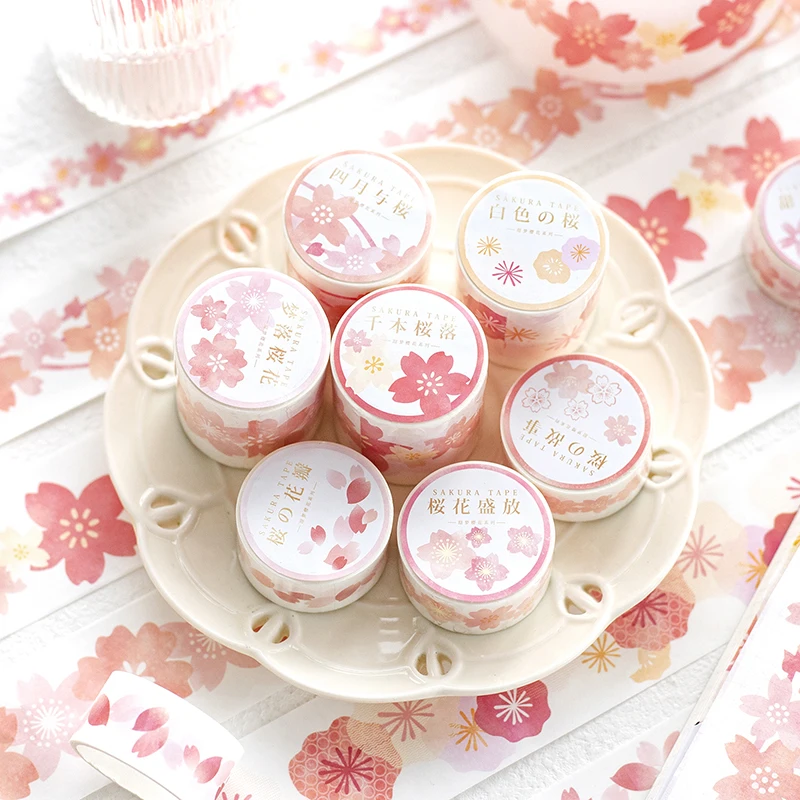 

8PCS/LOT sweet dream cherry series fresh decorative paper masking washi tape