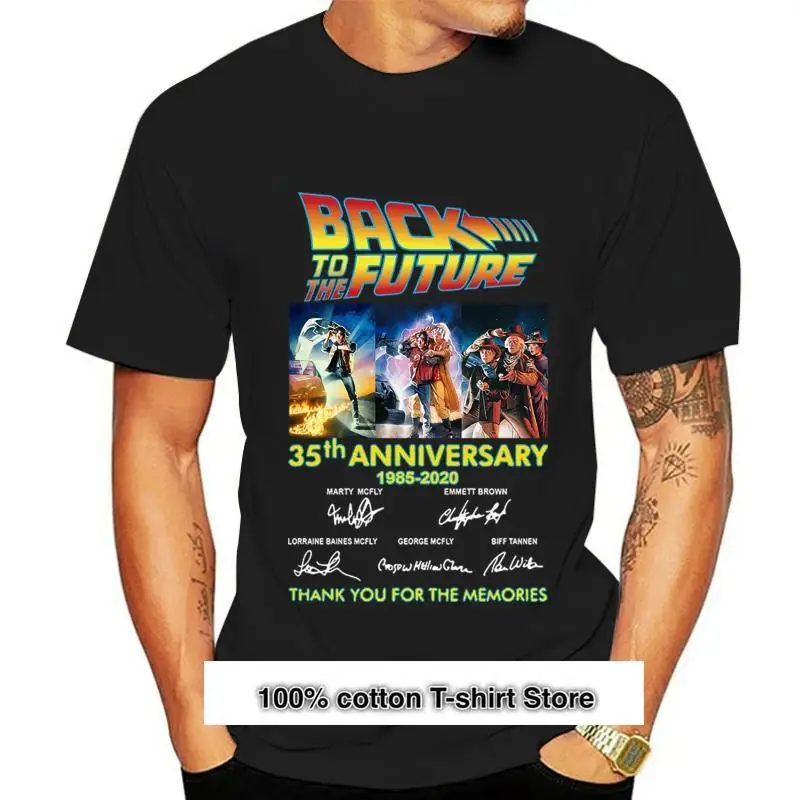 

Camiseta de "Back To The Future" para hombre, camisa de hombre de 35Th aniversario, gracias por los recuerdos