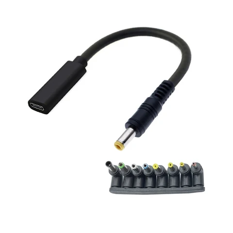 Триггерный шнур с разъемом USB Type-C и разъемом USB PD на 12 В 3,5/4,0/4,8/5,5/6,3/6,4 мм