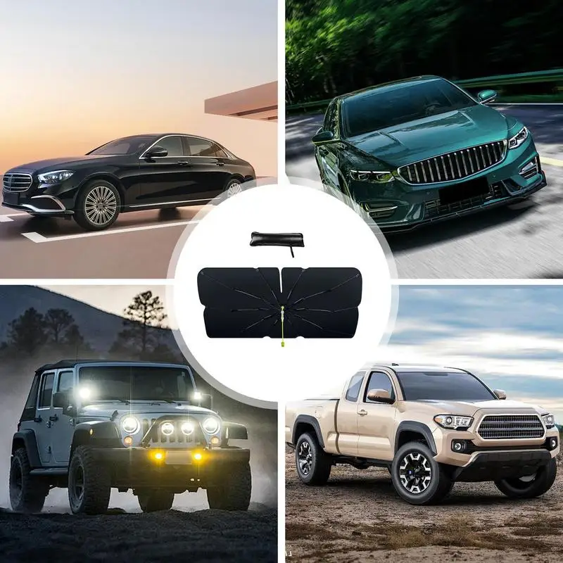 Солнцезащитный козырек на лобовое стекло автомобильный солнцезащитный зонт для