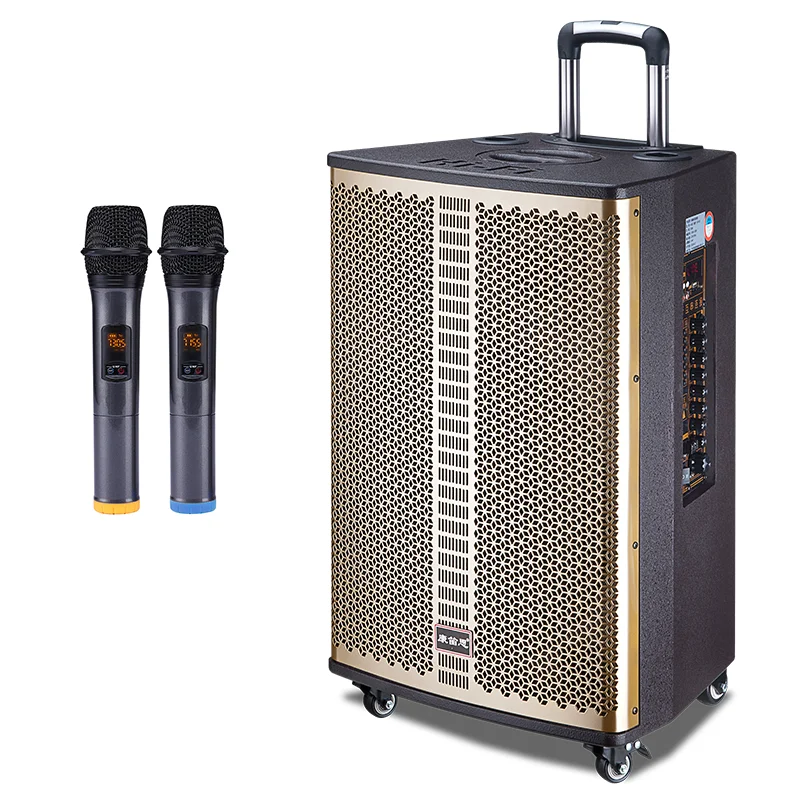 

trolley speaker BT karaoke portable outdoor rechargeble speaker