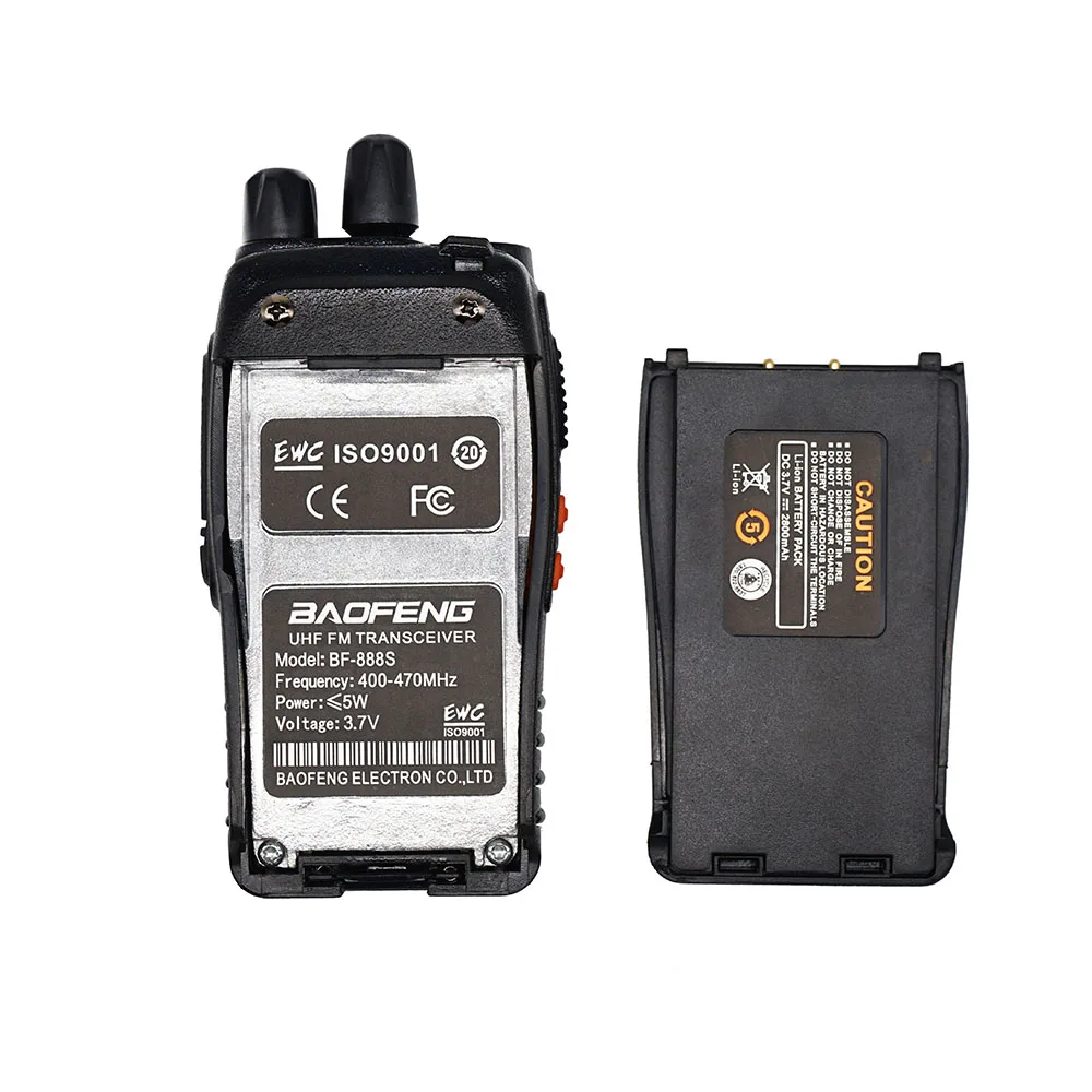 2PCS Baofeng BF-888S Walkie Talkie888S 6km Portable CB Ham Radio Handheld Two Way Radio HF Transceiver Wireless Intercom BF888S