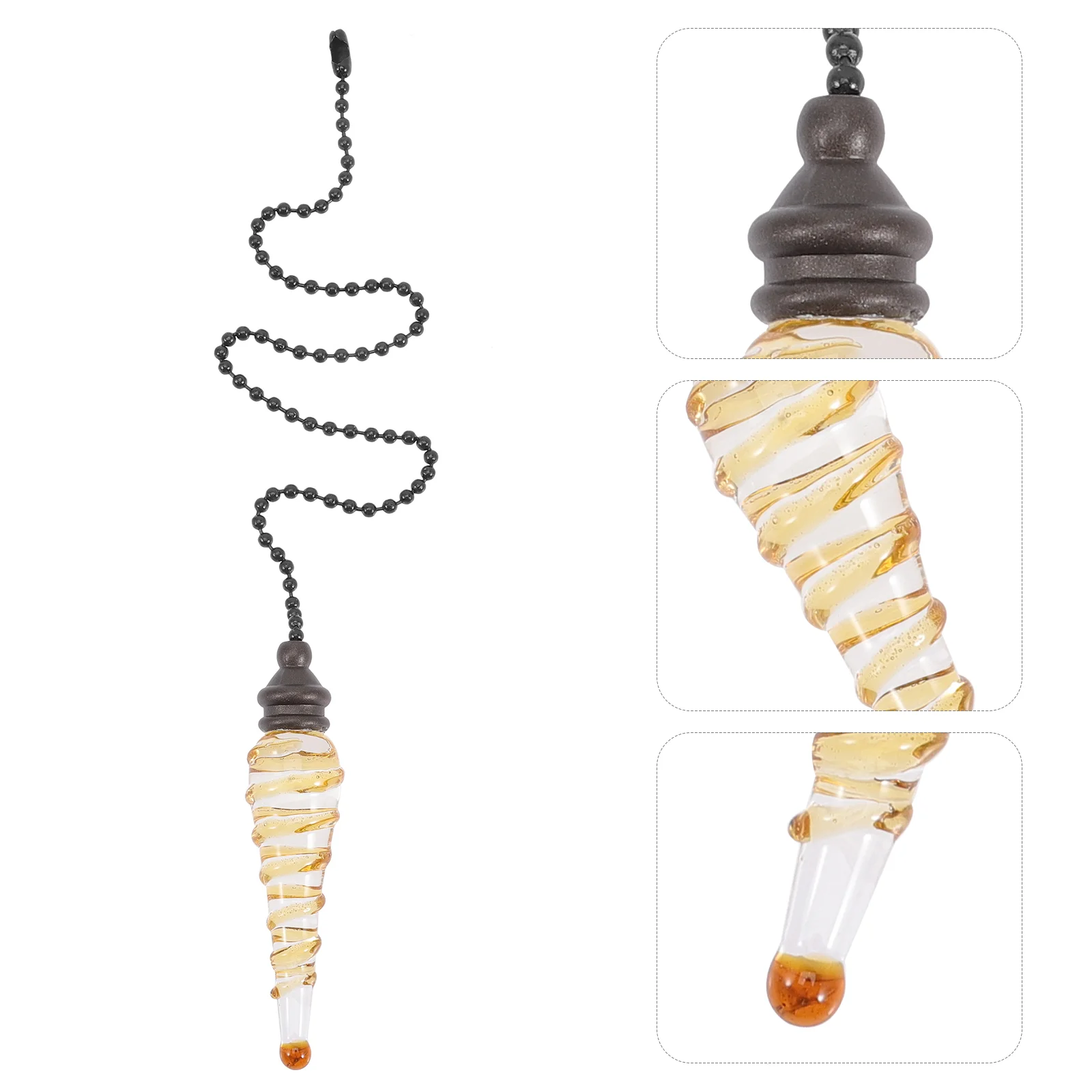 

Ceiling Fan Pull Chain Accessory European Style Extender Light Pulls Glass Extension