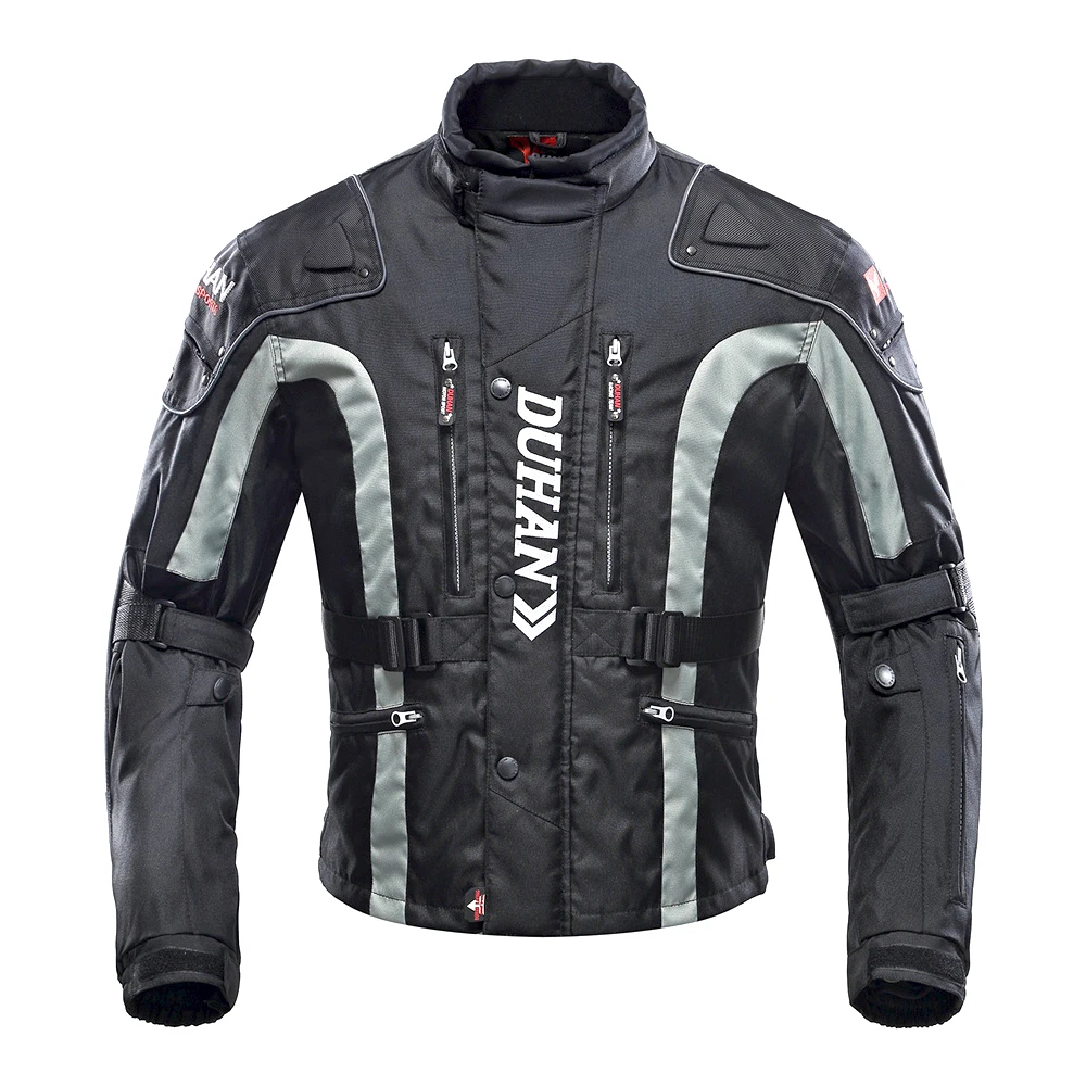 

Black Racing Suit Multifunctional Biker Jacket Handsome Moto Jacket Windproof and Rainproof Biker Suit Anti-fall M-3XL