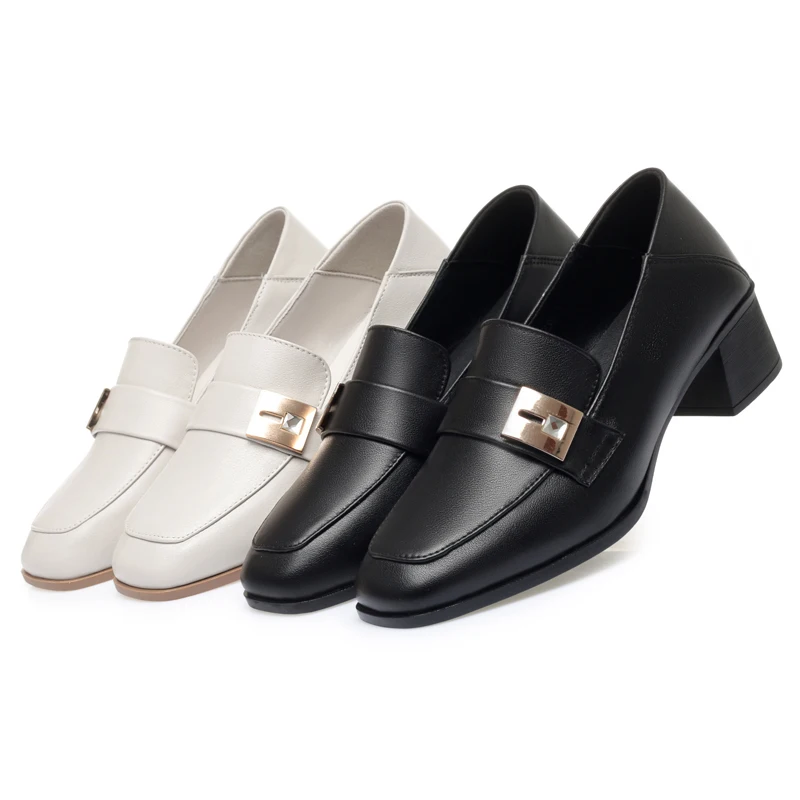 AIYUQI Women Dress Shoes 2023 Fall New Genuine Leather Ladies Office Shoes Large Size Women Work Shoes