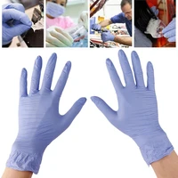50 pair tattoo nitrile rubber gloves disposable sterilized high elasticity tattoo latex gloves finger protector tattoo supplies