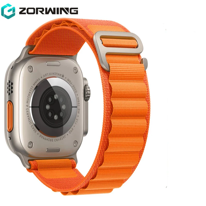 

Ремешок Alpine для Apple Watch Band Ultra, нейлоновый браслет для iWatch 8 7 6 5 4 SE 3 Correa, 49 мм 45 мм 41 мм 44 мм 40 мм 42 мм