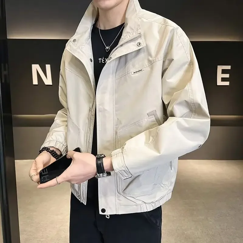 Весна-Осень 2024 модная мужская куртка свободного кроя в стиле Ins Гонконг японский