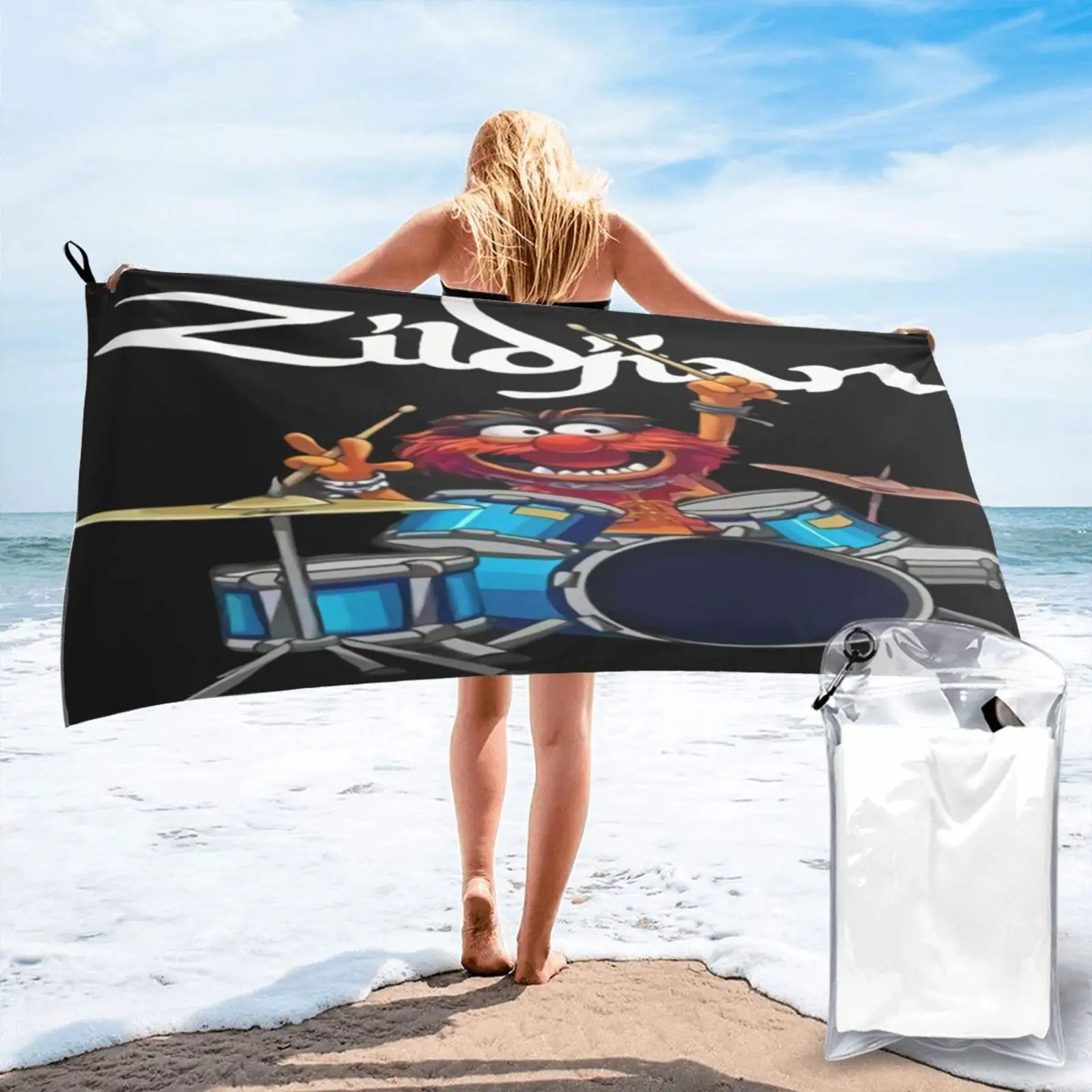 

The Show Zildjian Drums Towel Large Bath Towel Beach Blanket Beach Blanket Hair Towel Towels Bathroom Beach Towel Terry Towels