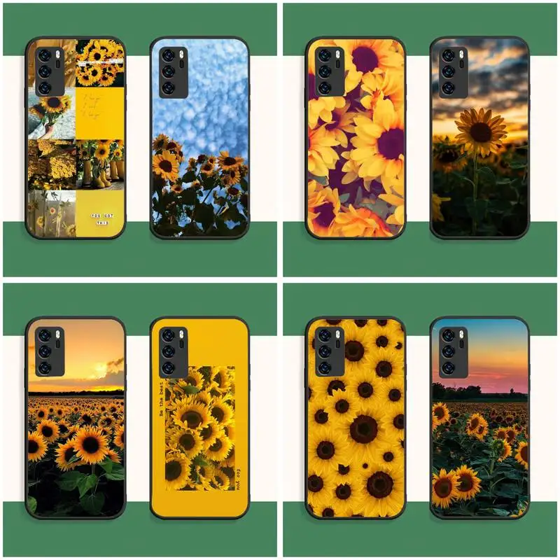 

Sunflower Phone Case For Huawei G7 G8 P7 P8 P9 P10 P20 P30 Lite Mini Pro P Smart Plus Cove Fundas