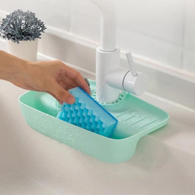 

Silicone Kitchen Faucet Mat Sink Splash Pad Drain Pad Bathroom Countertop Protector Shampoo Soap Dispenser Quick Dry Tray