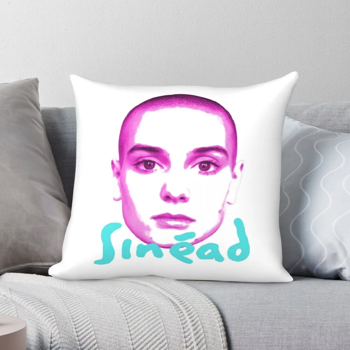 

Наволочка Sinead с изображением лица о'коннора, полиэстеровый льняной бархат, креативный декоративный комнатный чехол для подушки на молнии