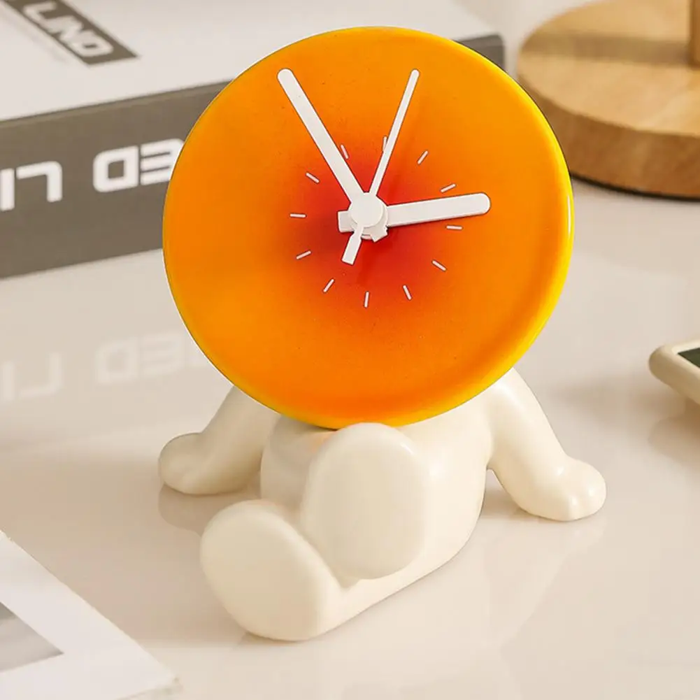 Мультяшные настольные часы тихие закат Керамические с подставкой бесшумные для