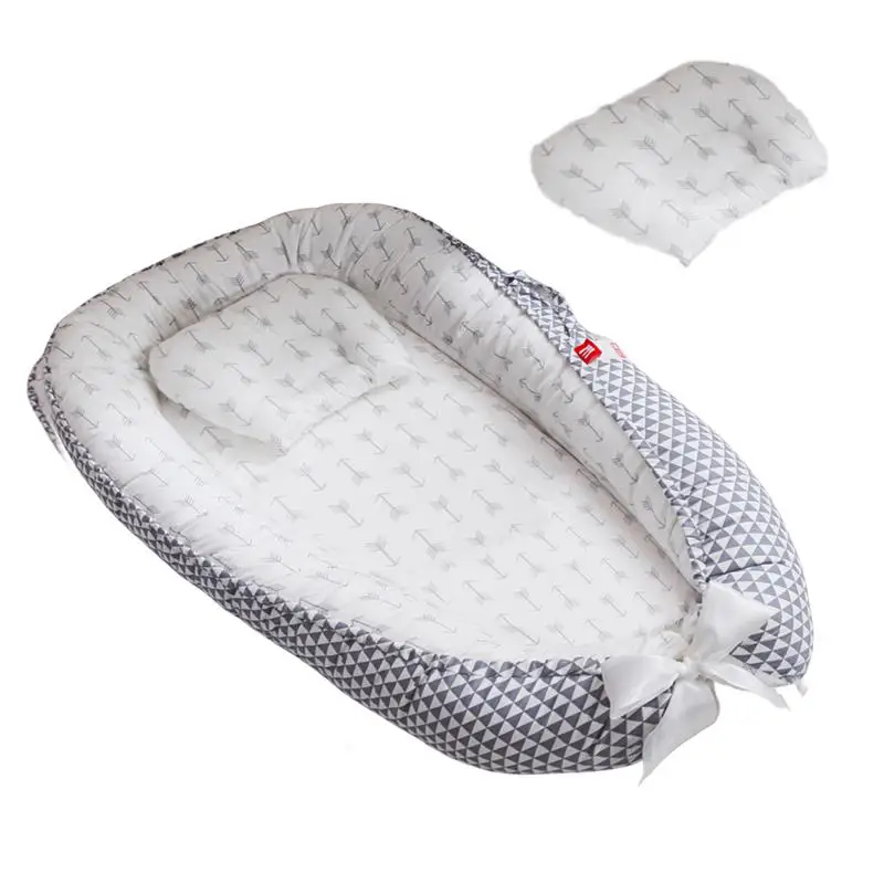 

Baby Soft Sleeper Nest Bed Portable Adjustable Boys Girls Playpen Crib Infant Toddler Cot Cradle Newborn Bassinet Bumper