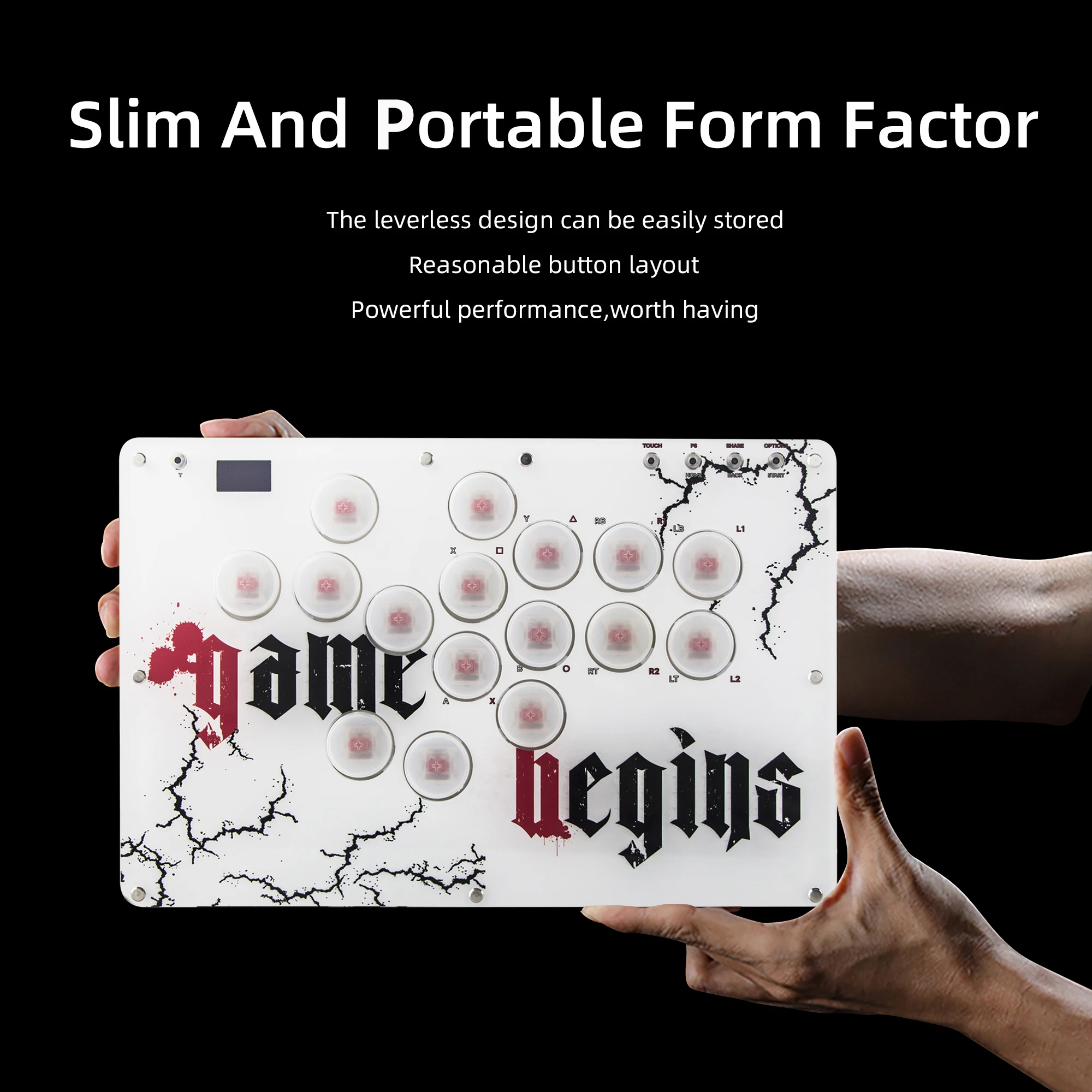 Бессрычажный контроллер REMANK для PS4/ПК/переключателя/паровой аркадный боевой