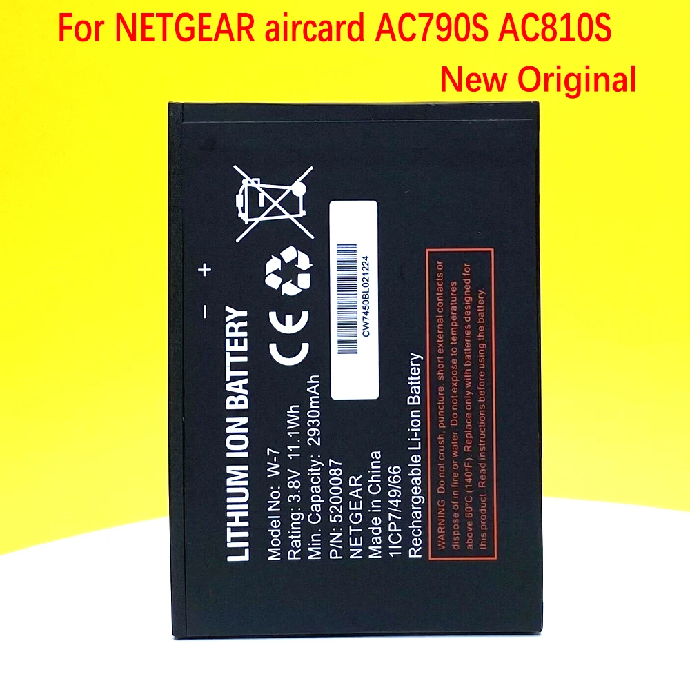 Новый 2930mAh/11.1Wh 3 8 V W7 W-7 Аккумулятор для NETGEAR aircard AC790S AC810S sierra беспроводной