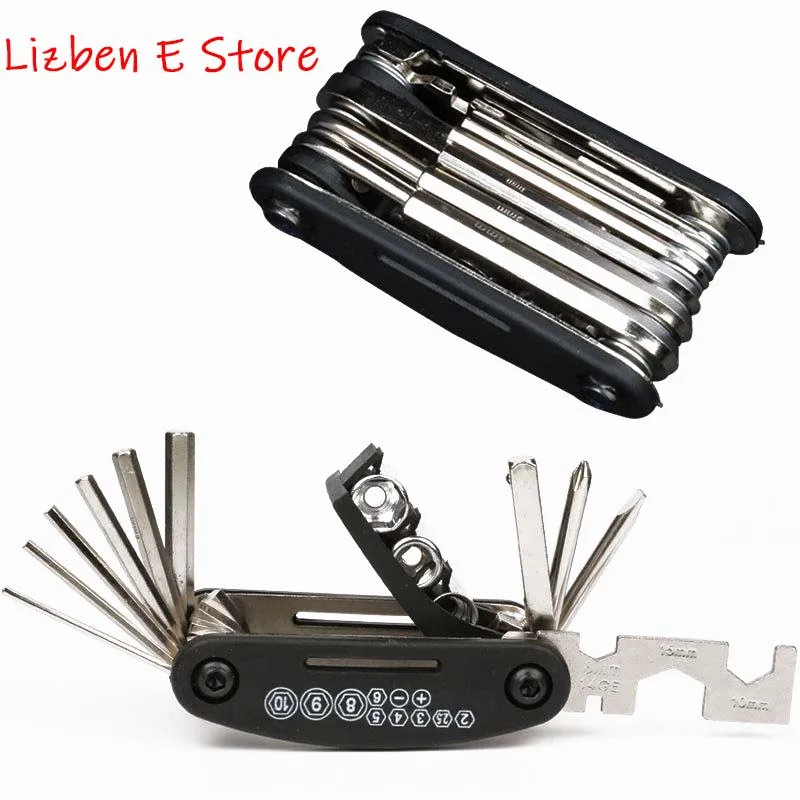 

Multifunctional 15in1 Wholesale Bicycle Cycling Bike Repair Tool Set Bicycle Repair Tool Kit
