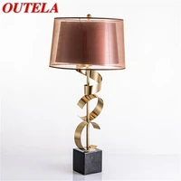 outela contemporary table lamp creative led luxury vintage desk light fashion for home hotel bedroom living room decor